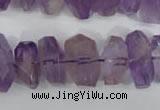 CNG861 15.5 inches 10*14mm – 13*20mm faceted nuggets amethyst beads