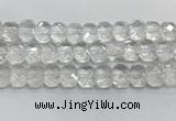 CNG8610 10*13mm - 12*16mm faceted freeform white crystal beads
