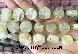 CNG8656 15.5 inches 10mm - 20mm freeform green rutilated quartz beads