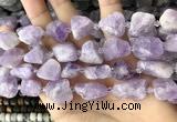 CNG8660 15.5 inches 12*16mm - 18*25mm nuggets lavender amethyst beads