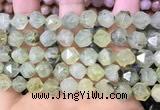 CNG8730 15.5 inches 10mm faceted nuggets prehnite gemstone beads