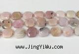 CNG8813 15.5 inches 16mm - 20mm faceted freeform pink opal beads