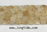 CNG8850 15.5 inches 8*12mm - 10*16mm nuggets matte citrine beads