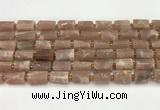 CNG8856 15.5 inches 8*12mm - 10*16mm nuggets matte moonstone beads