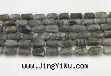 CNG8862 15.5 inches 8*12mm - 10*16mm nuggets matte labradorite beads