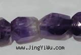 CNG903 15.5 inches 15*20mm – 18*26mm faceted nuggets amethyst beads