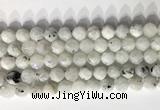 CNG9066 15.5 inches 10mm faceted nuggets white moonstone gemstone beads
