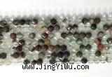 CNG9073 15.5 inches 6mm faceted nuggets ghost crystal  gemstone beads