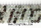 CNG9074 15.5 inches 8mm faceted nuggets ghost crystal  gemstone beads