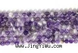 CNG9075 15.5 inches 6mm faceted nuggets dogtooth amethyst gemstone beads