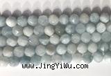 CNG9086 15.5 inches 10mm faceted nuggets aquamarine gemstone beads