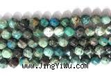 CNG9088 15.5 inches 10mm faceted nuggets chrysocolla gemstone beads
