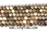 CNG9090 15.5 inches 8mm faceted nuggets coral jade gemstone beads