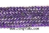 CNG9092 15.5 inches 6mm faceted nuggets amethyst gemstone beads