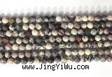 CNG9094 15.5 inches 6mm faceted nuggets purple striped jasper beads
