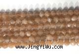 CNG9096 15.5 inches 8mm faceted nuggets moonstone gemstone beads