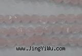 CNG918 15 inches 6mm faceted nuggets rose quartz beads