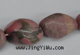 CNG94 15.5 inches 12*14mm - 20*35mm nuggets rhodochrosite gemstone beads