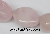CNG97 15.5 inches 10*18mm - 18*25mm nuggets rose quartz gemstone beads