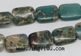 CNI15 16 inches 12*16mm rectangle natural imperial jasper beads wholesale