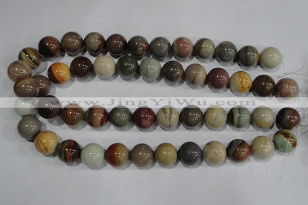 CNI206 15.5 inches 16mm round imperial jasper beads wholesale