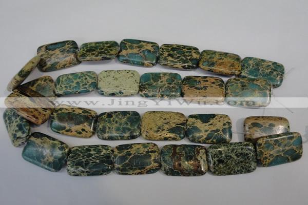 CNI28 15.5 inches 20*30mm rectangle natural imperial jasper beads