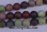 CNI361 15.5 inches 6mm round matte imperial jasper beads wholesale