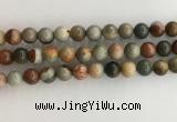 CNI372 15.5 inches 10mm round American picture jasper beads