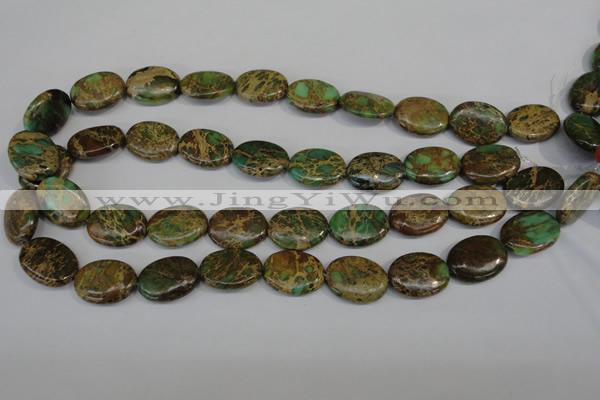 CNI42 15.5 inches 15*20mm oval natural imperial jasper beads