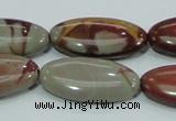 CNJ06 15.5 inches 15*30mm oval natural noreena jasper beads