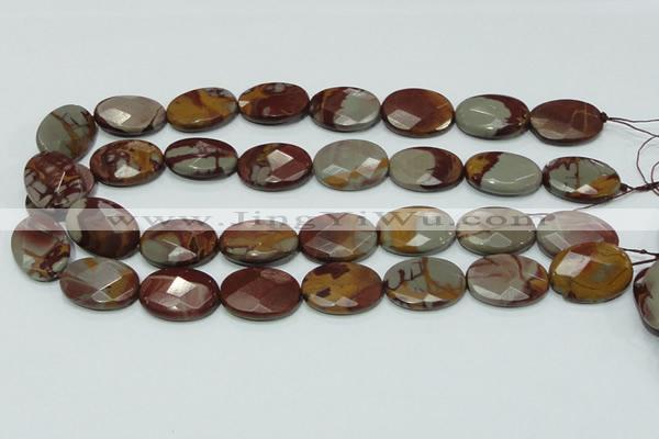 CNJ11 15.5 inches 18*25mm faceted oval natural noreena jasper beads