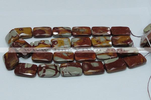 CNJ14 15.5 inches 22*30mm faceted rectangle natural noreena jasper beads