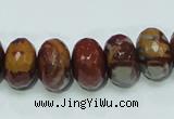 CNJ24 15.5 inches 10*16mm faceted rondelle natural noreena jasper beads