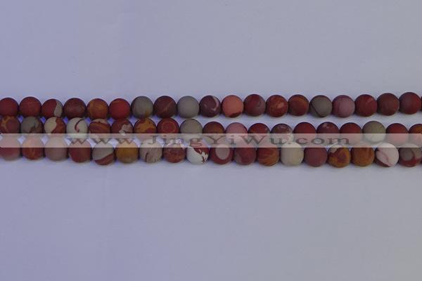 CNJ302 15.5 inches 8mm round matte noreena jasper beads wholesale