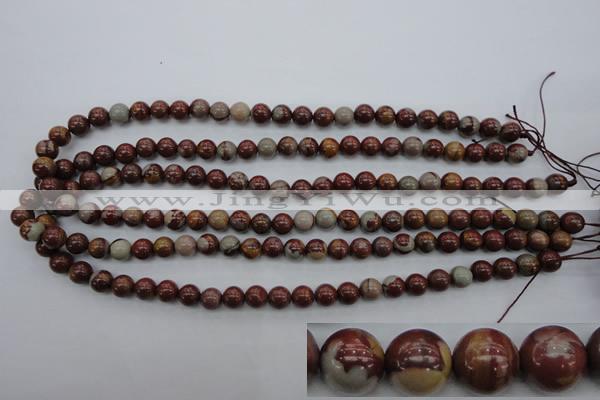 CNJ67 15.5 inches 8mm round noreena jasper beads wholesale