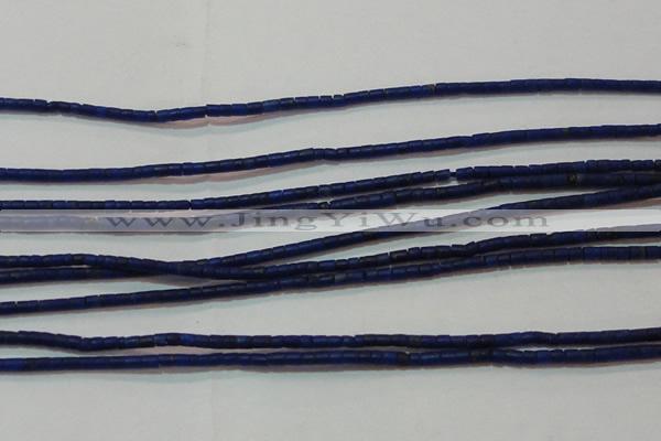 CNL1202 15.5 inches 0.8*1mm tube natural lapis lazuli beads