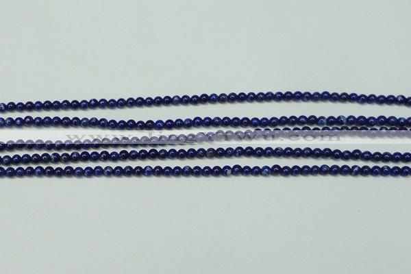 CNL1250 15.5 inches 3mm round natural lapis lazuli beads