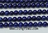 CNL1251 15.5 inches 4mm round natural lapis lazuli beads