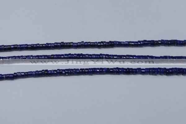 CNL1265 15.5 inches 3*6mm tyre natural lapis lazuli beads