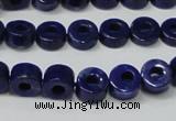 CNL1307 15.5 inches 8mm donut natural lapis lazuli beads