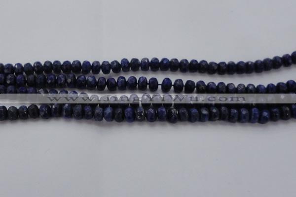 CNL1402 15.5 inches 4*6mm faceted rondelle lapis lazuli beads