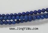 CNL203 15.5 inches 4mm round natural lapis lazuli beads wholesale