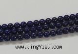 CNL204 15.5 inches 4mm round natural lapis lazuli beads wholesale