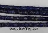 CNL432 15.5 inches 5*7mm bone natural lapis lazuli gemstone beads