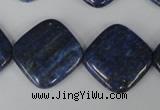 CNL526 15.5 inches 20*20mm diamond natural lapis lazuli gemstone beads