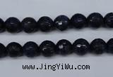 CNL602 15.5 inches 8mm faceted round natural lapis lazuli gemstone beads