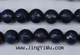 CNL603 15.5 inches 10mm faceted round natural lapis lazuli gemstone beads