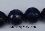 CNL608 15.5 inches 20mm faceted round natural lapis lazuli gemstone beads
