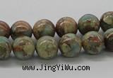 CNS02 16 inches 10mm round natural serpentine jasper beads wholesale