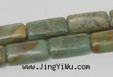 CNS19 16 inches 10*20mm rectangle natural serpentine jasper beads